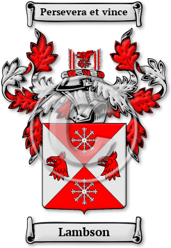 Lambson Family Crest Download (JPG) Legacy Series - 600 DPI