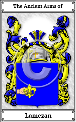 Lamezan Family Crest Download (JPG)  Book Plated - 150 DPI