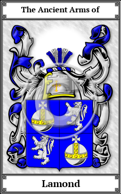 Lamond Family Crest Download (JPG)  Book Plated - 150 DPI