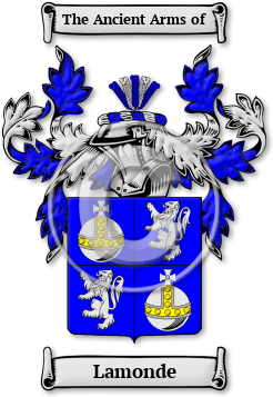 Lamonde Family Crest Download (jpg) Legacy Series - 150 DPI