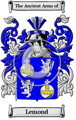 Lemond Family Crest/Coat of Arms