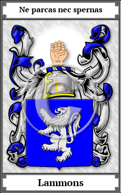Lammons Family Crest Download (JPG)  Book Plated - 150 DPI