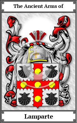 Lamparte Family Crest Download (JPG)  Book Plated - 150 DPI