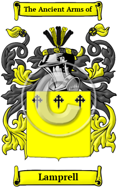 Lamprell Family Crest Download (jpg) Heritage Series - 150 DPI