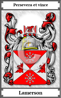 Lamerson Family Crest Download (JPG)  Book Plated - 150 DPI