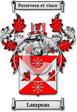 Lampsan Family Crest Download (jpg) Legacy Series - 150 DPI