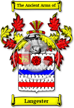 Langester Family Crest Download (jpg) Legacy Series - 150 DPI