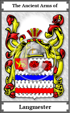 Langmester Family Crest Download (JPG)  Book Plated - 150 DPI