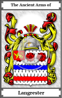 Langrester Family Crest Download (JPG)  Book Plated - 150 DPI