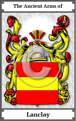 Lanclay Family Crest Download (JPG) Book Plated - 600 DPI