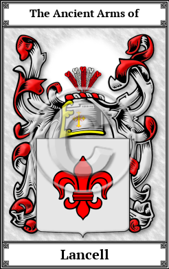 Lancell Family Crest Download (JPG)  Book Plated - 150 DPI