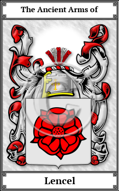 Lencel Family Crest Download (JPG)  Book Plated - 150 DPI