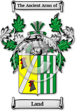 Land Family Crest Download (jpg) Legacy Series - 150 DPI