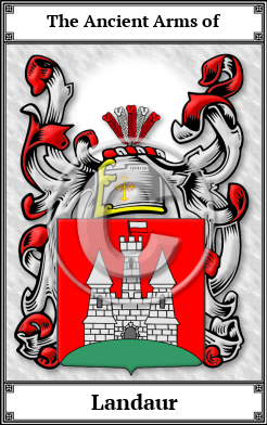 Landaur Family Crest Download (JPG) Book Plated - 600 DPI