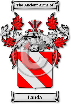 Landa Family Crest Download (jpg) Legacy Series - 150 DPI