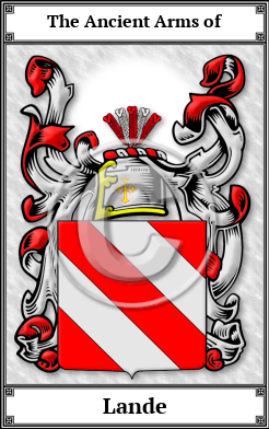 Lande Family Crest Download (JPG)  Book Plated - 150 DPI