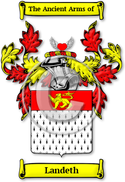 Landeth Family Crest Download (jpg) Legacy Series - 150 DPI