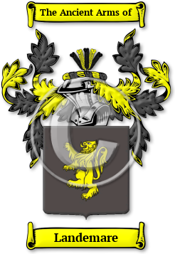 Landemare Family Crest Download (jpg) Legacy Series - 150 DPI