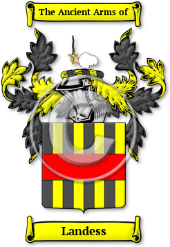 Landess Family Crest Download (jpg) Legacy Series - 150 DPI