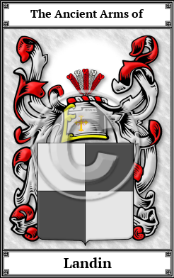 Landin Family Crest Download (JPG)  Book Plated - 150 DPI