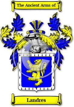 Landres Family Crest Download (jpg) Legacy Series - 150 DPI