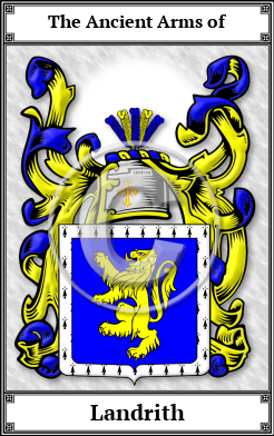 Landrith Family Crest Download (JPG)  Book Plated - 150 DPI
