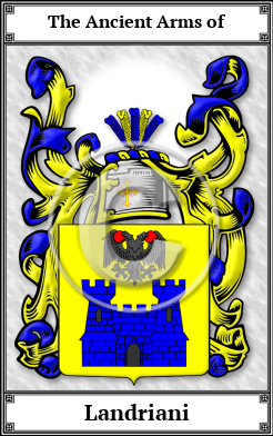 Landriani Family Crest Download (JPG)  Book Plated - 150 DPI