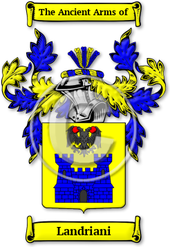 Landriani Family Crest Download (jpg) Legacy Series - 150 DPI