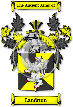 Landrum Family Crest Download (jpg) Legacy Series - 150 DPI