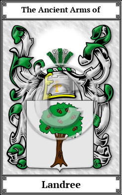 Landree Family Crest Download (JPG) Book Plated - 600 DPI
