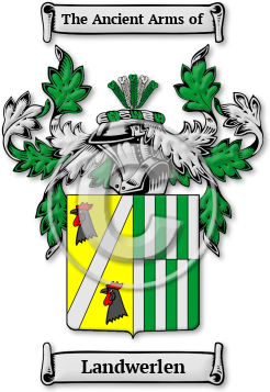Landwerlen Family Crest Download (jpg) Legacy Series - 150 DPI