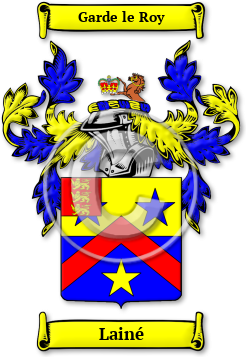 Lainé Family Crest Download (jpg) Legacy Series - 150 DPI