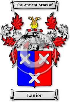 Lanier Family Crest Download (jpg) Legacy Series - 150 DPI