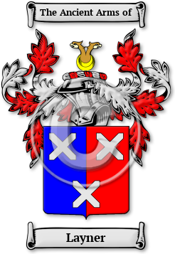 Layner Family Crest Download (jpg) Legacy Series - 150 DPI