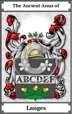 Langes Family Crest Download (JPG) Book Plated - 600 DPI