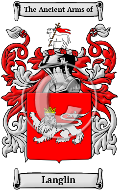 Langlin Family Crest/Coat of Arms