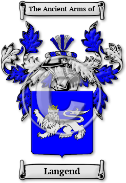Langend Family Crest Download (jpg) Legacy Series - 150 DPI