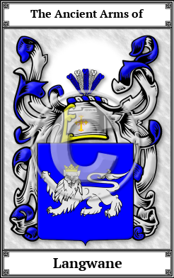 Langwane Family Crest Download (JPG) Book Plated - 600 DPI