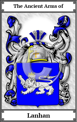 Lanhan Family Crest Download (JPG)  Book Plated - 150 DPI