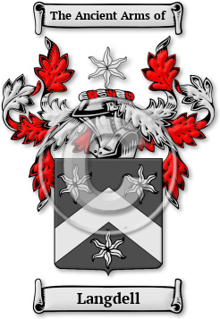 Langdell Family Crest Download (jpg) Legacy Series - 150 DPI
