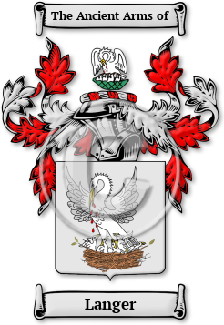 Langer Family Crest Download (jpg) Legacy Series - 150 DPI