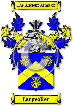 Langeolier Family Crest Download (jpg) Legacy Series - 150 DPI