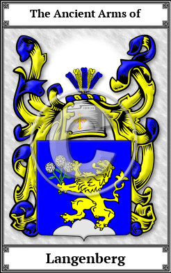 Langenberg Family Crest Download (JPG)  Book Plated - 150 DPI