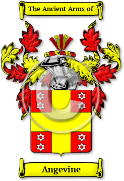 Angevine Family Crest Download (jpg) Legacy Series - 150 DPI