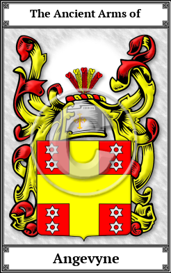 Angevyne Family Crest Download (JPG)  Book Plated - 150 DPI