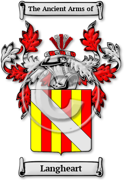 Langheart Family Crest Download (jpg) Legacy Series - 150 DPI