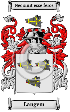 Langem Family Crest Download (JPG) Heritage Series - 300 DPI