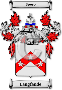 Langfande Family Crest Download (jpg) Legacy Series - 150 DPI