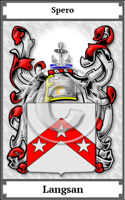 Langsan Family Crest Download (JPG)  Book Plated - 150 DPI