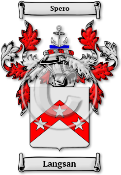 Langsan Family Crest Download (jpg) Legacy Series - 150 DPI
